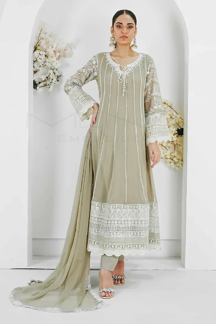 Picture of <!--arb-->Manahils - Kurti 121-Crimson Glow- Light Brown - Available at Raja Sahib