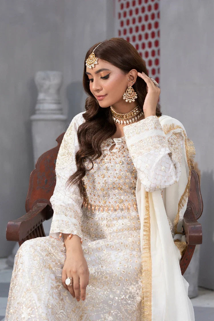 Picture of <!--arv-->Manahils - Kurti-B-002-For The Love Off White - Available at Raja Sahib