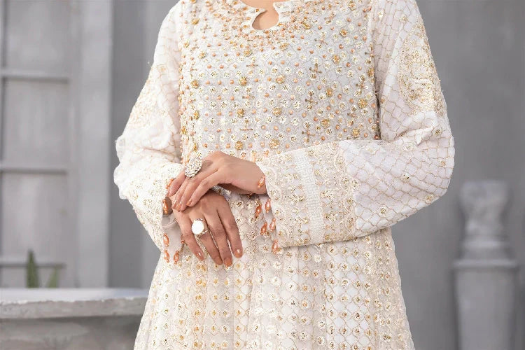 Picture of <!--arv-->Manahils - Kurti-B-002-For The Love Off White - Available at Raja Sahib