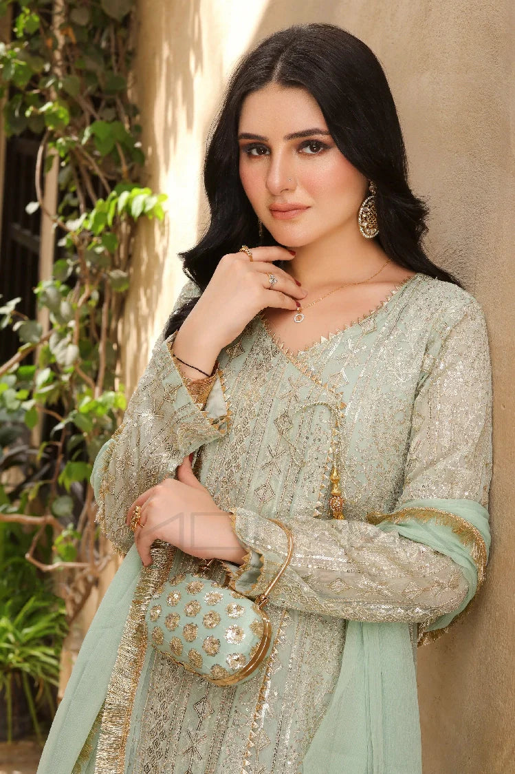 Picture of <!--ard-->Manahils - Kurti 122-Divine-Mint Green - Available at Raja Sahib