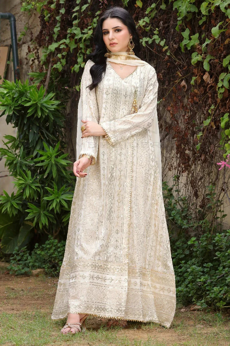 Picture of <!--arg-->Manahils - Kurti 122-Divine- Off White - Available at Raja Sahib