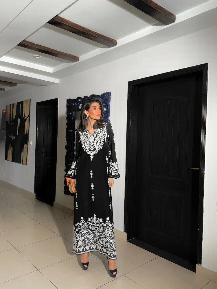 Picture of Manahils - Embroidered Ari Two Pc - Available at Raja Sahib