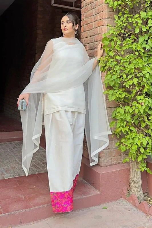 Manahils - Farshi Shalwar Three Pc(Pay-Now)