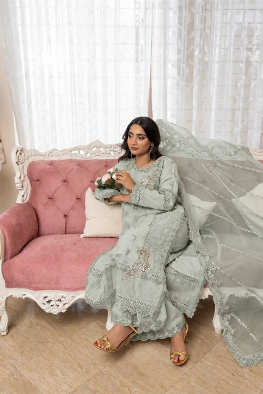 Manahils - Aqua Noor - 3 Piece