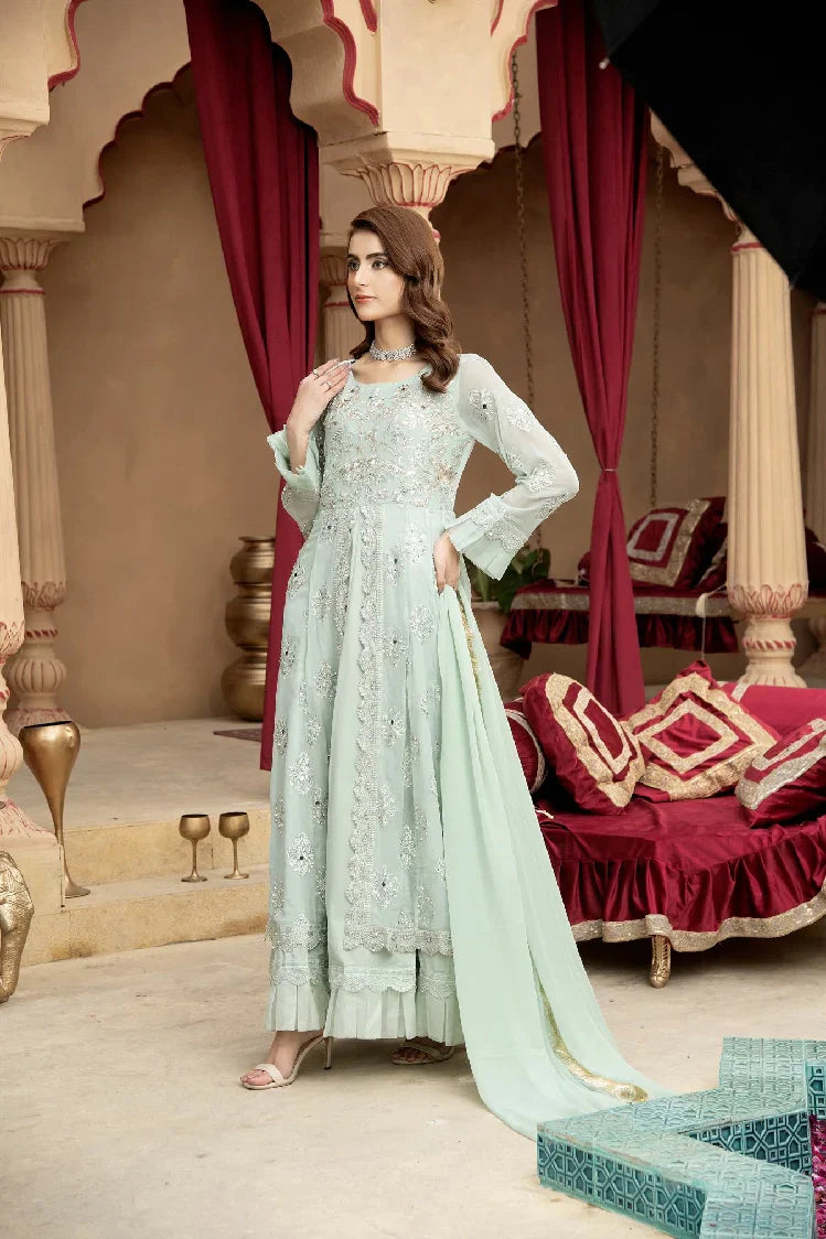 Picture of <!--asl-->Manahils - Kurti-B-006-Aqua - Available at Raja Sahib