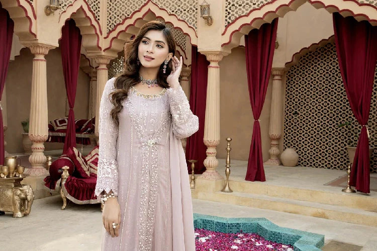 Picture of <!--asf-->Manahils - Kurti-B-005-Lilac - Available at Raja Sahib