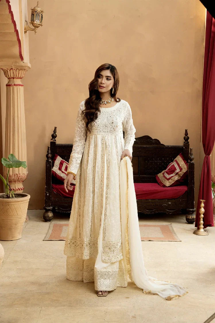 Picture of <!--asq-->Manahils - Kurti-B-007-Off White - Available at Raja Sahib