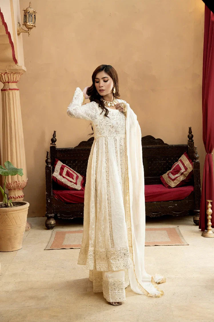 Picture of <!--asq-->Manahils - Kurti-B-007-Off White - Available at Raja Sahib