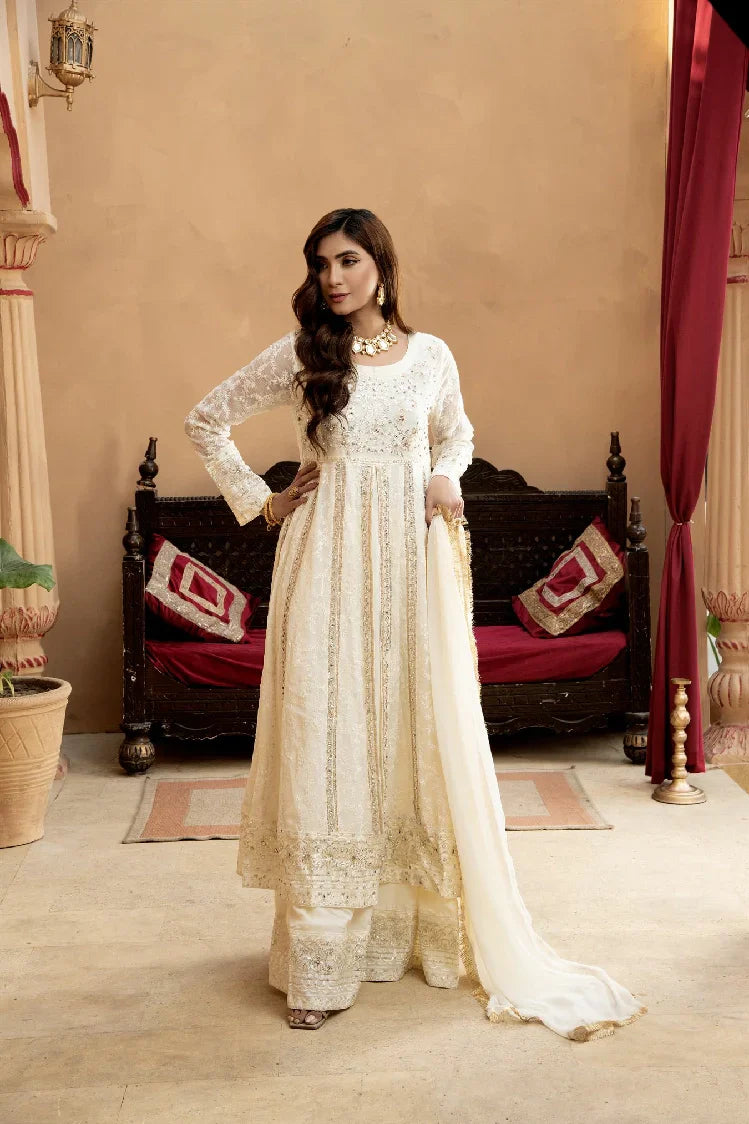 Picture of <!--asq-->Manahils - Kurti-B-007-Off White - Available at Raja Sahib