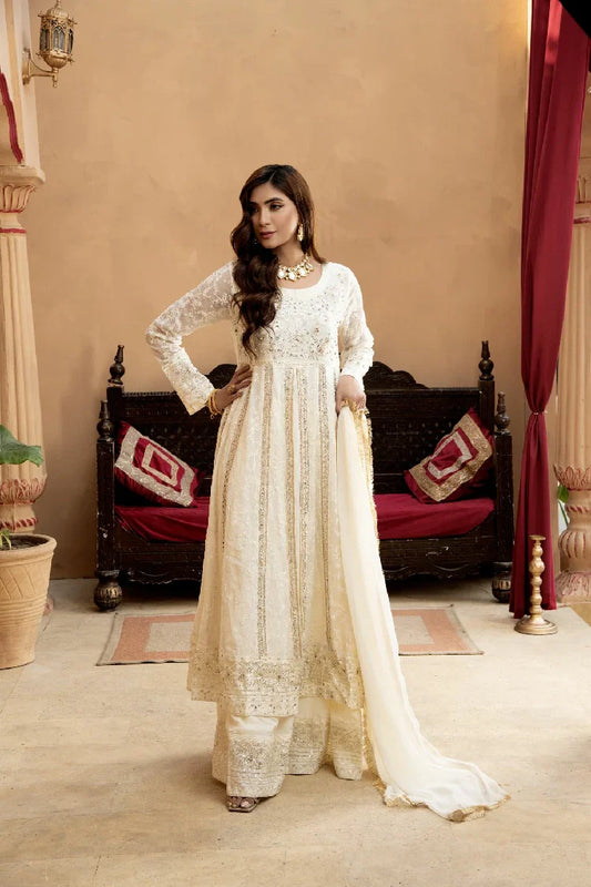 Picture of <!--asq-->Manahils - Kurti-B-007-Off White - Available at Raja Sahib