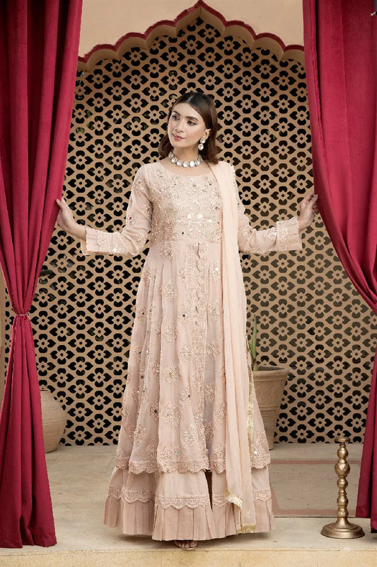 Picture of <!--ask-->Manahils - Kurti-B-006-Peach - Available at Raja Sahib