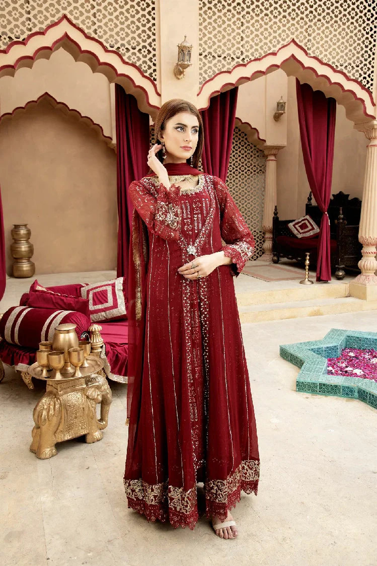 Picture of <!--ash-->Manahils - Kurti-B-005-Mehroon - Available at Raja Sahib
