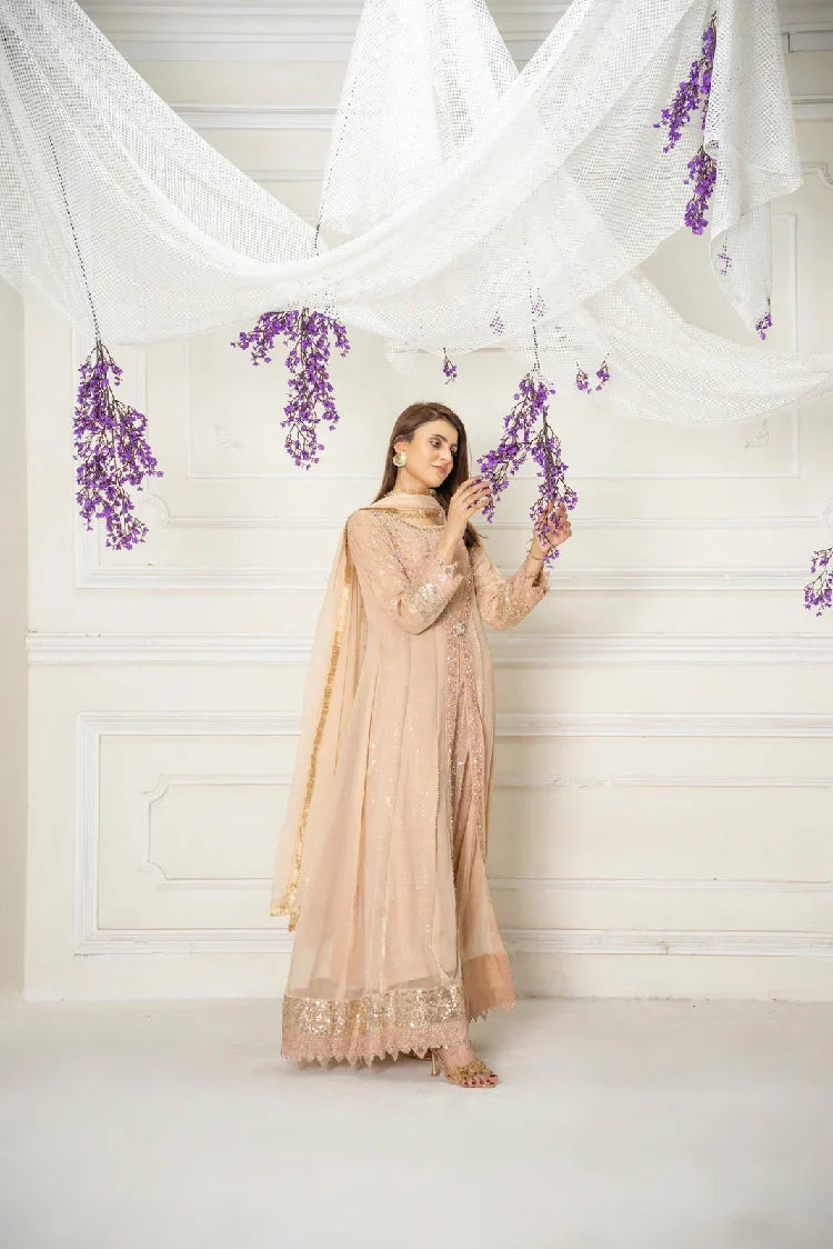 Picture of <!--atk-->Manahils - Kurti-B-005-Peach - Available at Raja Sahib