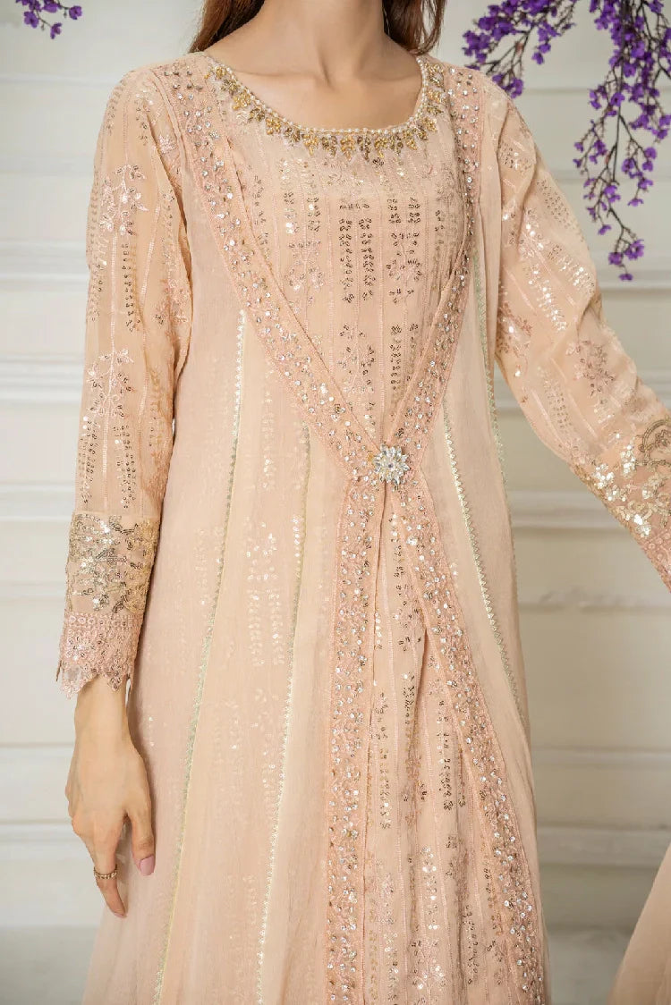 Picture of <!--atk-->Manahils - Kurti-B-005-Peach - Available at Raja Sahib