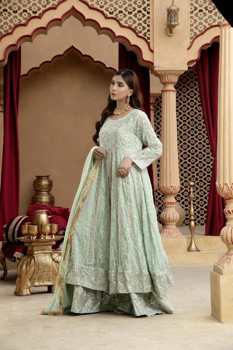 Picture of <!--asn-->Manahils - Kurti-B-007-Aqua - Available at Raja Sahib