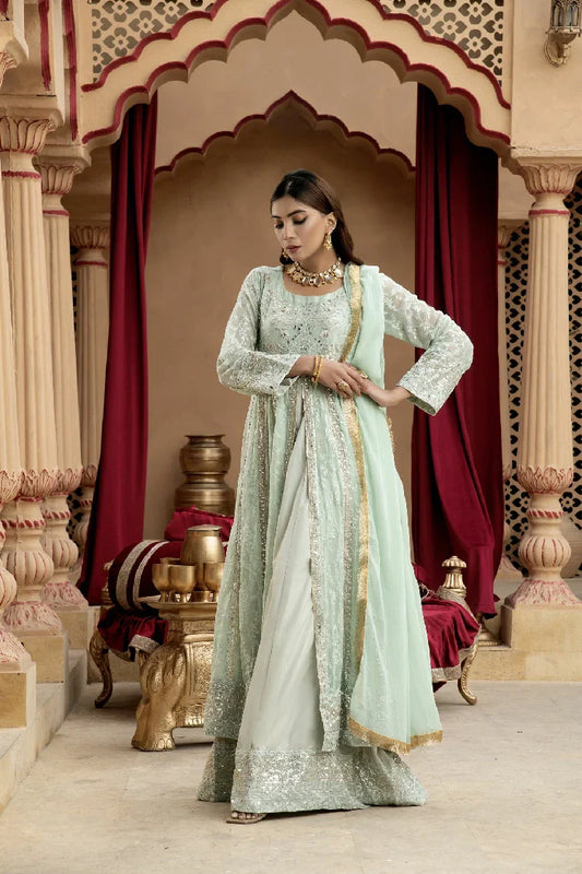 Picture of <!--asn-->Manahils - Kurti-B-007-Aqua - Available at Raja Sahib
