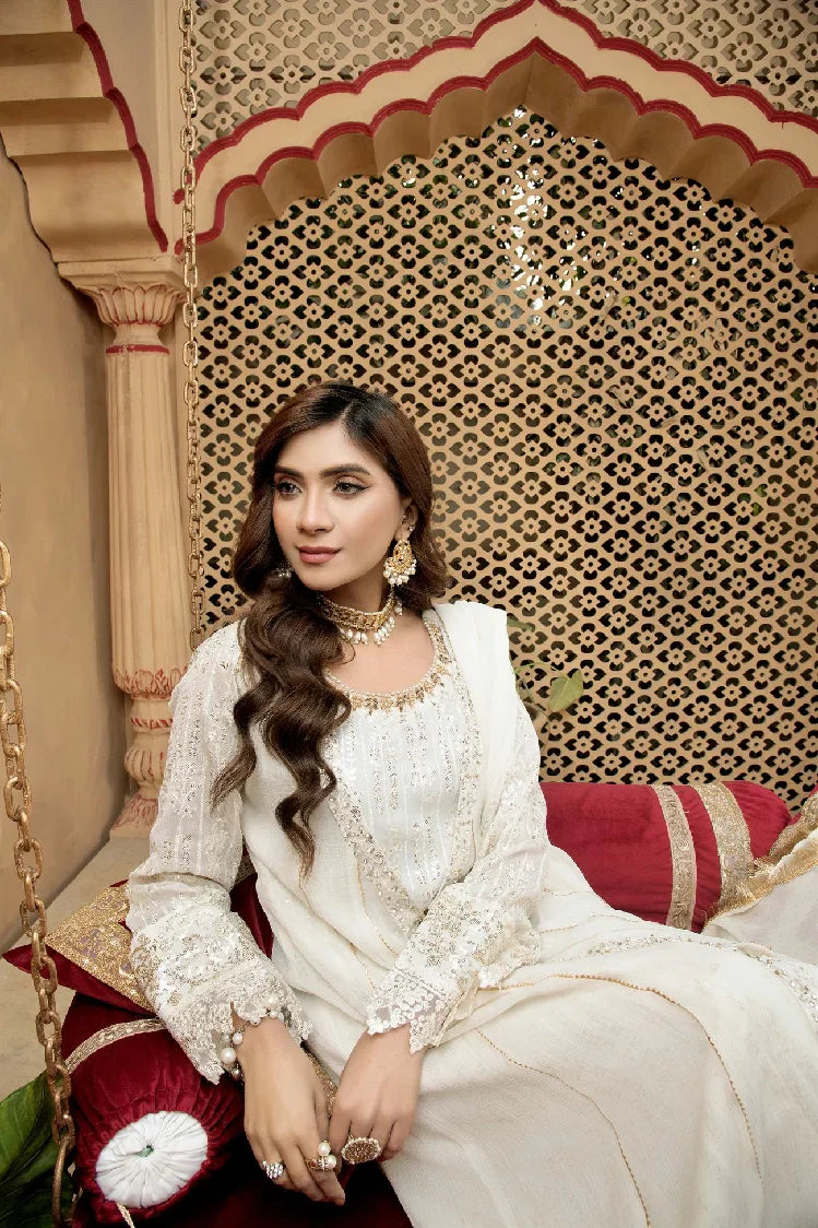 Picture of <!--asd-->Manahils - Kurti-B-005-Off White - Available at Raja Sahib