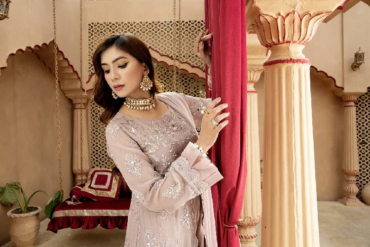 Picture of <!--asj-->Manahils - Kurti-B-006-Lilac - Available at Raja Sahib