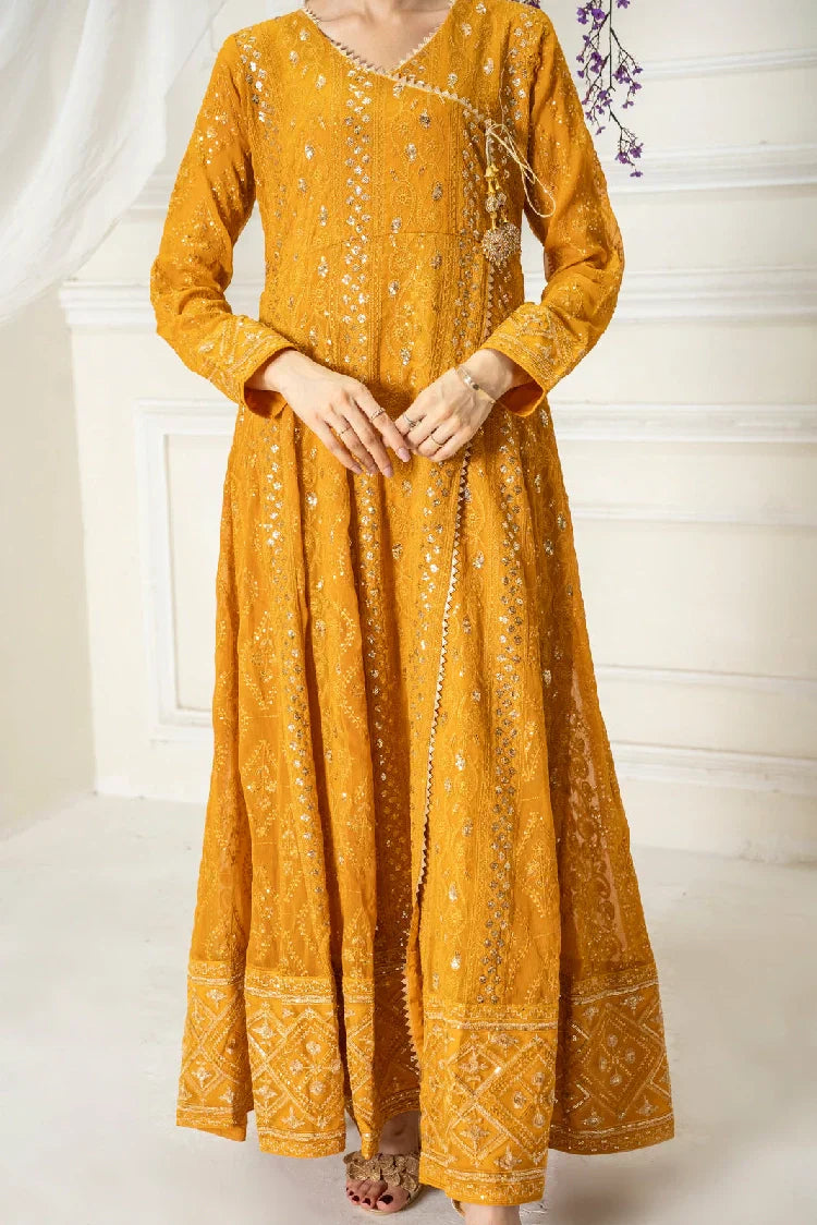 Picture of <!--ati-->Manahils - Kurti-099-Copper Orange - Available at Raja Sahib