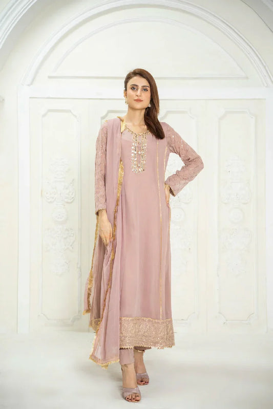 Picture of <!--atl-->Manahils - Kurti 123-Lilac - Available at Raja Sahib
