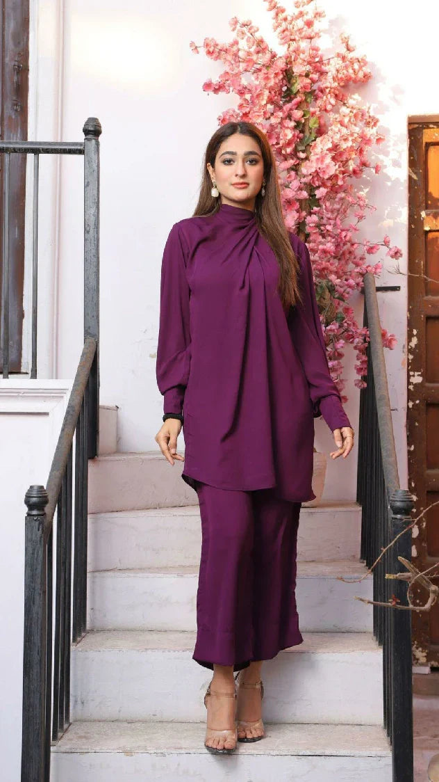 Picture of Manahils - Knot Set Purple - Available at Raja Sahib