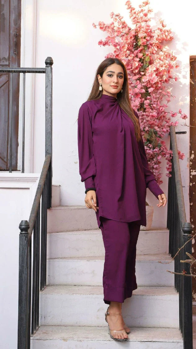 Picture of Manahils - Knot Set Purple - Available at Raja Sahib