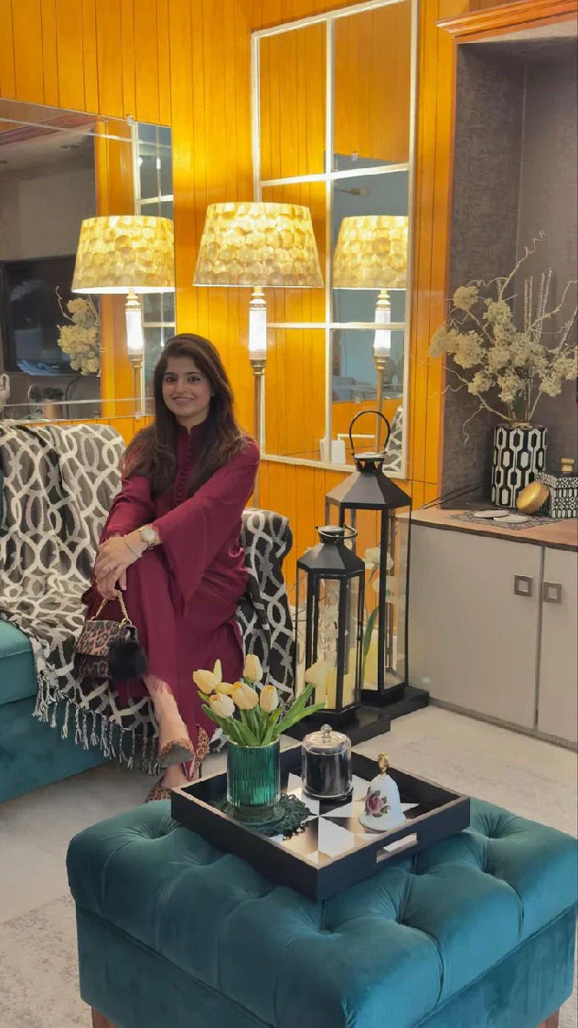 Picture of Manahils - Meera Set (Button+Fringes) - Available at Raja Sahib