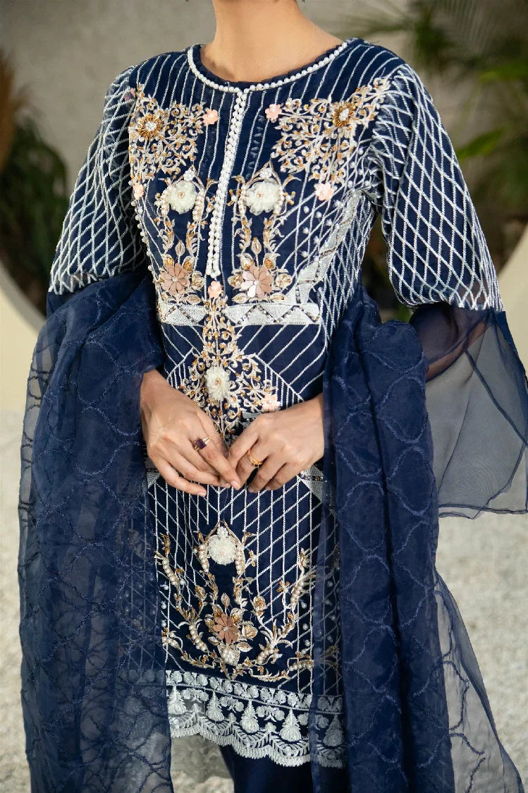 Picture of <!--atz-->Manahils - Mlt-01-Navy Blue - Available at Raja Sahib