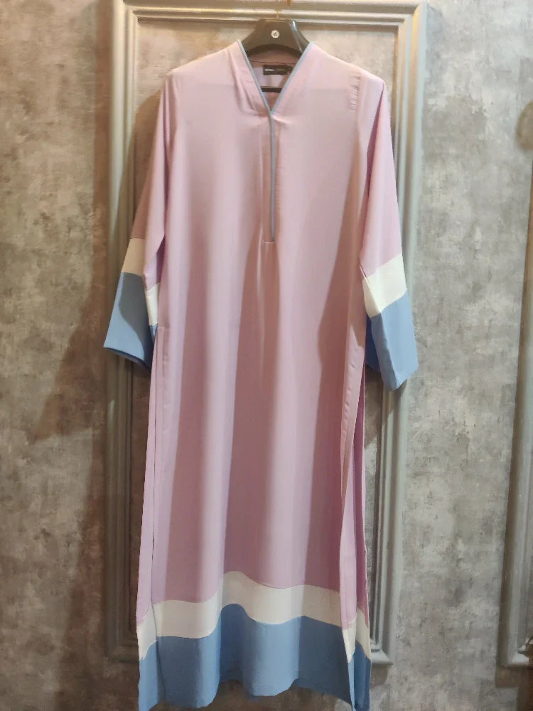 Picture of Manahils - Pastel Lalic And Ice Blue Shirt - Available at Raja Sahib