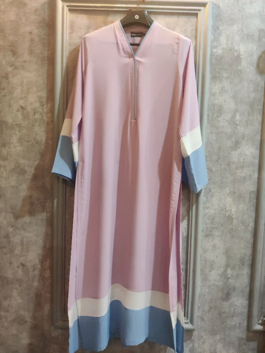Picture of Manahils - Pastel Lalic And Ice Blue Shirt - Available at Raja Sahib