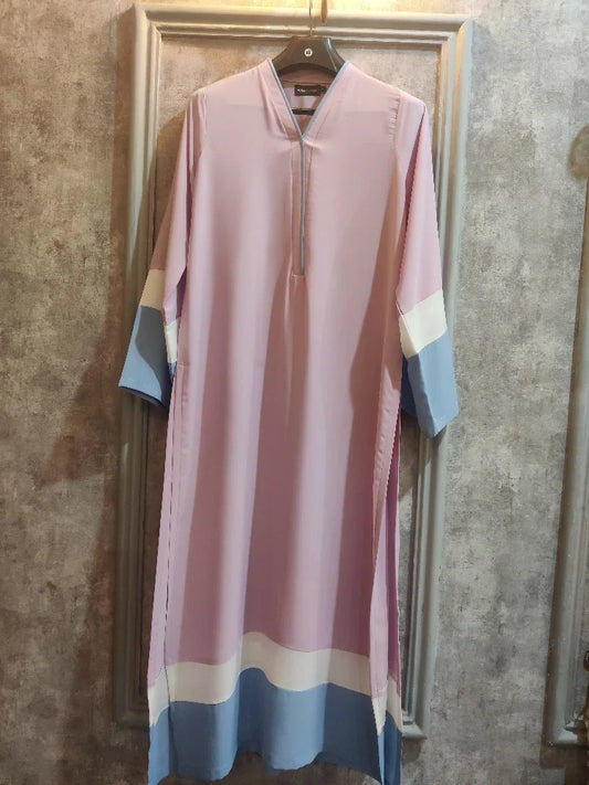 Picture of Manahils - Pastel Lalic And Ice Blue Shirt - Available at Raja Sahib