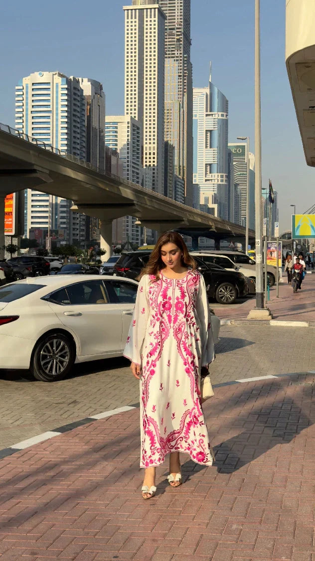 Picture of Manahils - Pink Marina Embroidered - Available at Raja Sahib