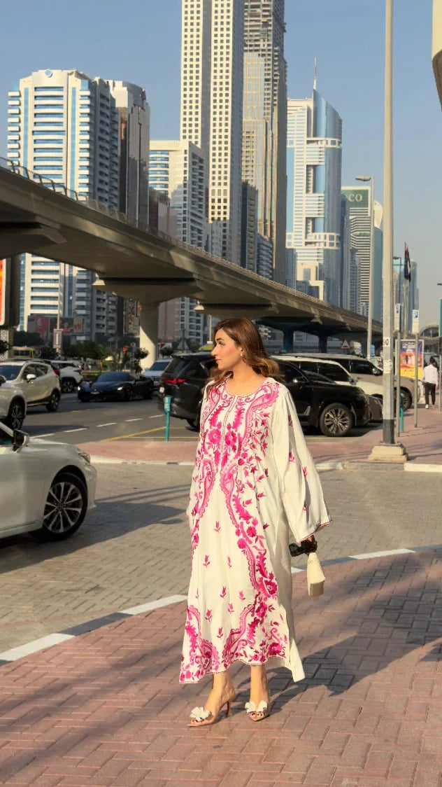 Picture of Manahils - Pink Marina Embroidered - Available at Raja Sahib