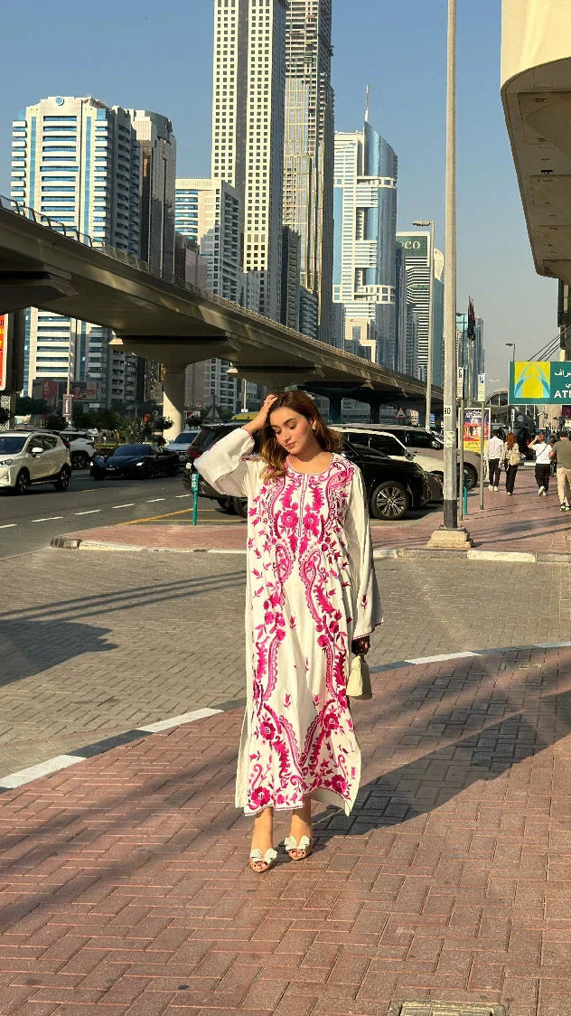 Picture of Manahils - Pink Marina Embroidered - Available at Raja Sahib