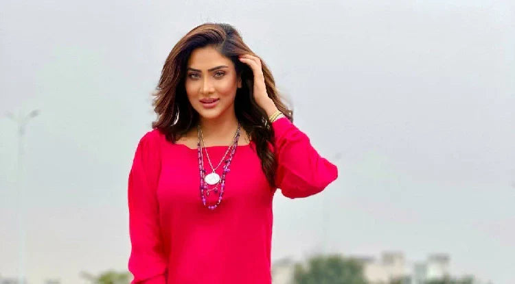 Picture of Manahils - Pink Marina Tunic - Available at Raja Sahib