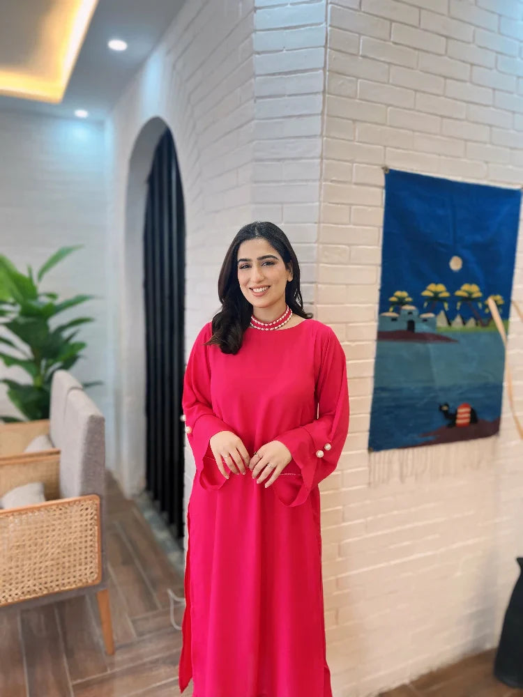 Picture of Manahils - Pink Pearls - Available at Raja Sahib