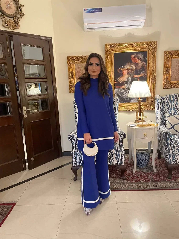 Picture of Manahils - Royal Blue Stripe - Available at Raja Sahib