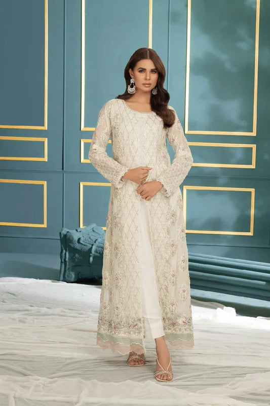 Picture of <!--avf-->Manahils - K-194-Roseate Elegance (Off White) - Available at Raja Sahib