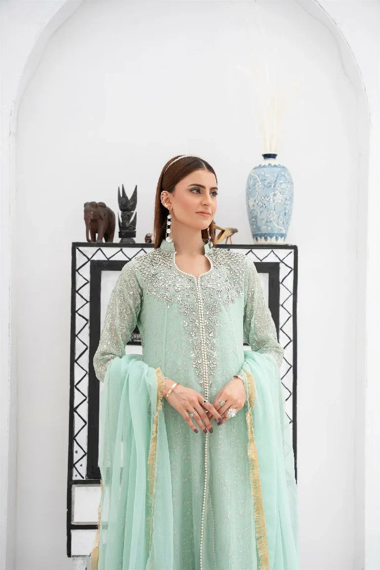 Picture of <!--atb-->Manahils - Sw 04-Pastel Green - Available at Raja Sahib