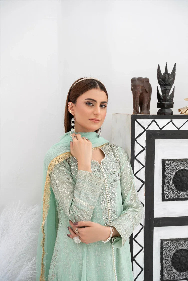 Picture of <!--atb-->Manahils - Sw 04-Pastel Green - Available at Raja Sahib