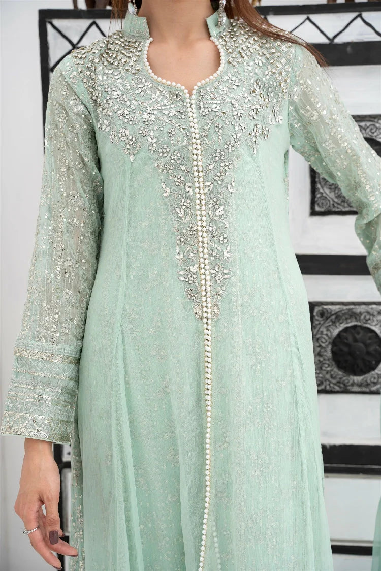 Picture of <!--atb-->Manahils - Sw 04-Pastel Green - Available at Raja Sahib