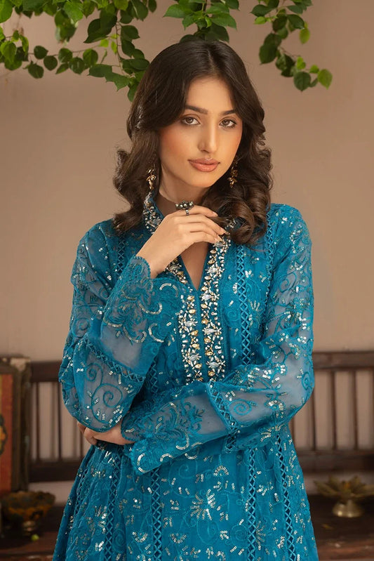 Manahils - Rang Nirala Collection - K-151-Teal