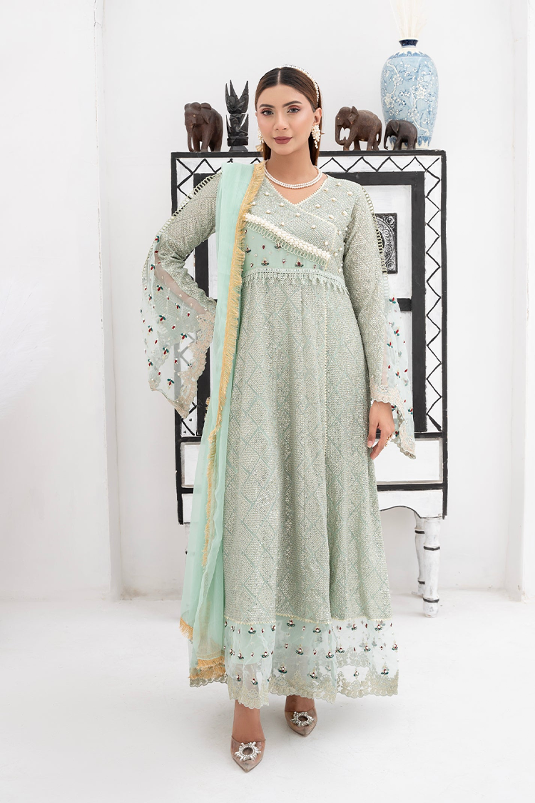 Picture of Manahils - Ishq-e-Murshid Pret - WA 01-Pastel Green - Available at Raja Sahib