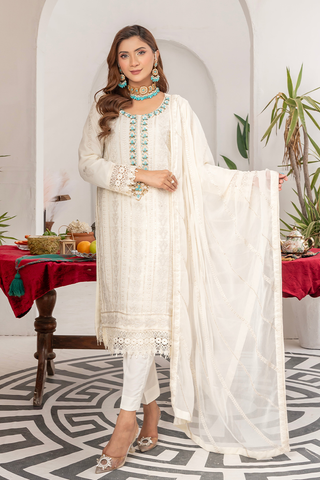 Manahils - Ishq-e-Murshid Pret - WA 05-Off White