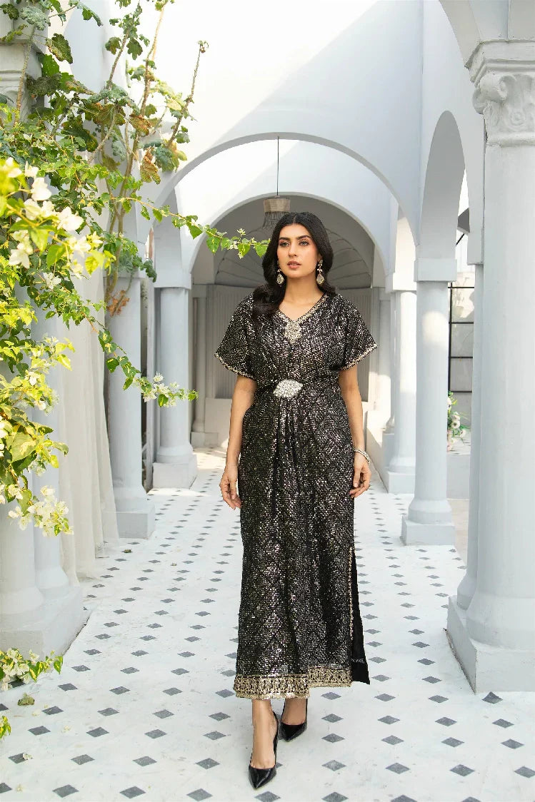 Picture of <!--atp-->Manahils - Wa 03-Kaftan-Black - Available at Raja Sahib