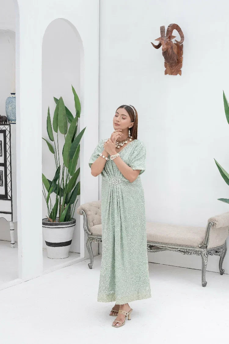 Picture of <!--asy-->Manahils - Wa 03-Pastel Green - Available at Raja Sahib