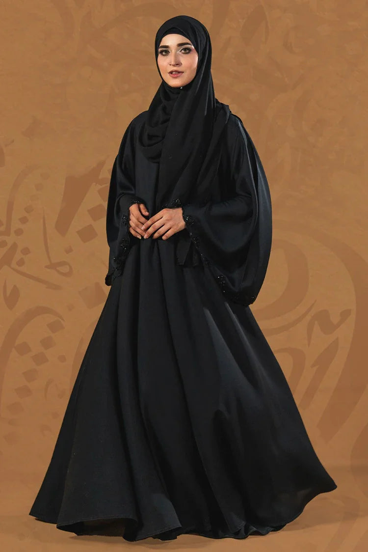 Picture of Malbus - Siyah - Abaya - Marmar - Available at Raja Sahib