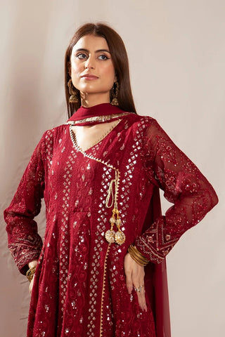 Picture of Manahils - Safiyya RTW Collection - Maroon-099 - Available at Raja Sahib