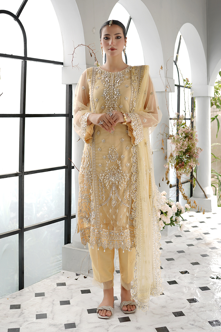 Picture of Layout - Elegance Unstitched Embroidered Collection - Maya - Available at Raja Sahib