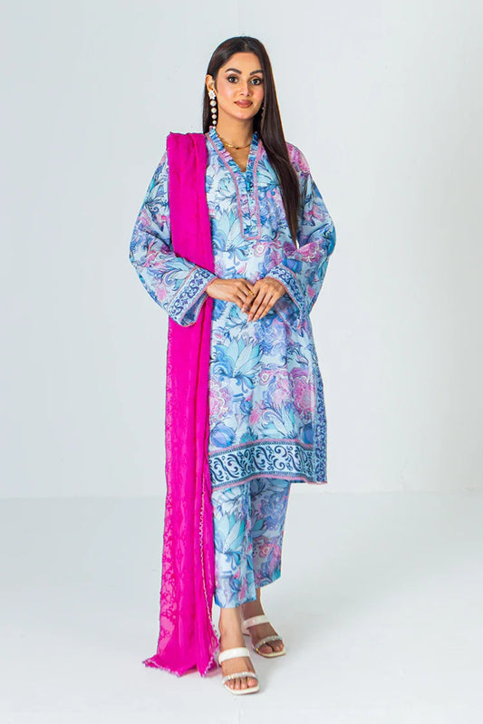 Picture of Mahnoor Ejaz - Noor Unstitch Printed Collection - ME-SPC-006 - Available at Raja Sahib